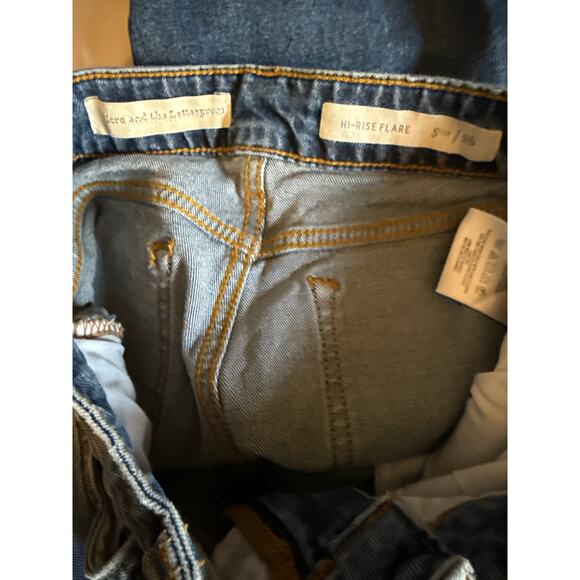 ANTHROPOLOGIE PILCRO jeans Hi Rise Flare embroidered - Picture 7 of 8